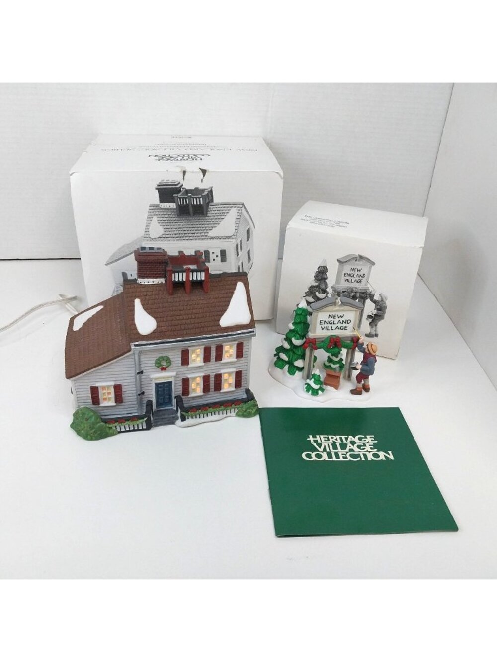 Department 56 New England Jeremiah Brewster House 56570 & Fresh Paint 56592